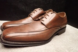 Vestido Oxford de cuero marrón Johnston & Murphy Harding con cordones para hombre talla 11,5 M - Imagen 1 de 19