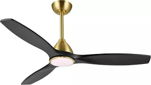 52" Smart Ceiling Fan with Light, 6-Speed Remote/APP Control, All Wood Blades - Picture 1 of 8