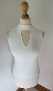 Coast, Ivory sleeveless top Size M Very smart - Picture 1 of 12