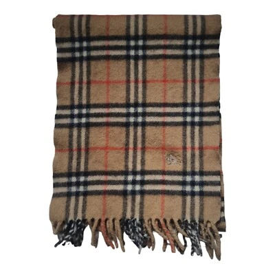 Bufanda Burberry Nova Check original vintage 100 % lana Foto 1 de 4