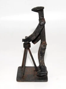 Fotograf Metall Kunst Figur Skulptur Eisenbahn Spike Handarbeit (Neu OOAK) - Bild 1 von 5