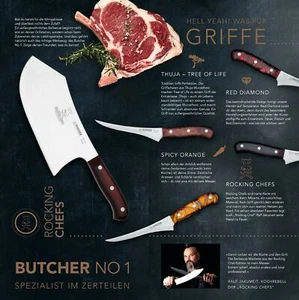 Giesser PremiumCut Butcher No 1 Tree of Life BBQ Hackmesser 1965 s 22 tol - Bild 1 von 6