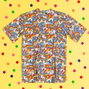 Official Rainbow Brite Rainbows All Over Print T-Shirt Dress : S,M,L,XXL,3XL - Picture 1 of 4