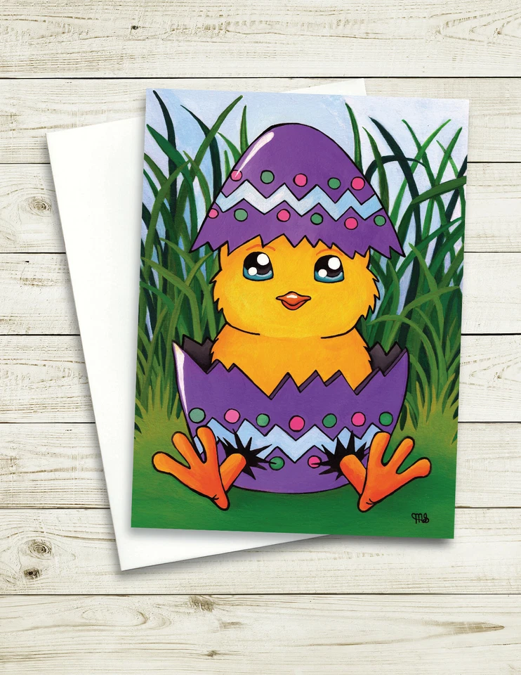 Little Easter Surprise Blank Greeting Card Illustrated by Monica Sugg - Image 1 of 1