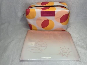 Clinique multi-coloured makeup bag with a pink tone #makeupbag - Picture 1 of 3