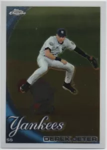 Derek Jeter 2010 TOPPS CHROME BASEBALL Base #165 Yankees - Picture 1 of 2