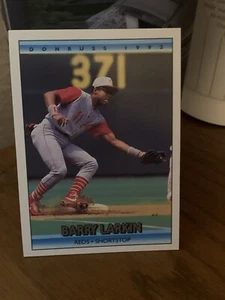 1992 Donruss #185 Barry Larkin Cincinnati Reds kostenloser Versand MLB Baseballkarte - Bild 1 von 2