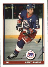 1991-92 (JETS) O-Pee-Chee #240 Brent Ashton
