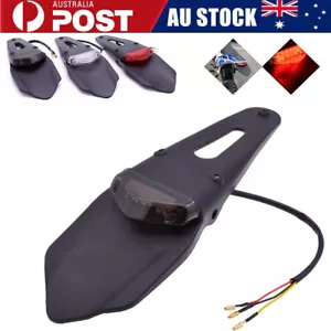LED Rear Fender Brake Tail Light for 200 530 EXC ATV Dirt Bike Enduro Smoke Lens - Picture 1 of 14