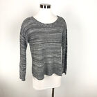 Eileen Fisher 100 Linen Knit Sweater Soft Space Gray Womens Size S