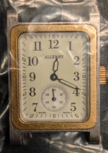 ☑️ Unisex Swiss Midsize ALLENBY Savannah Rectangular Quartz Watch Only ! - Picture 1 of 13