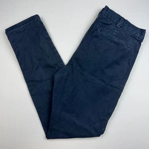 Buck Mason Pants Mens 34 x 33 Twill Chino Slim Straight Navy Blue Casual - Picture 1 of 6