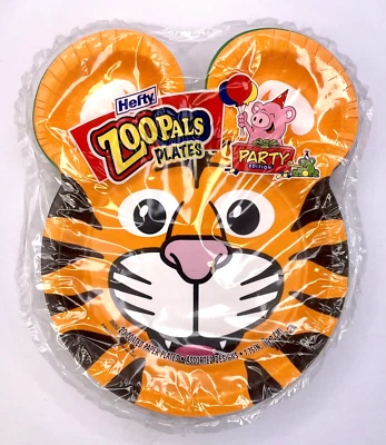 Hefty Zoo Pals Party Edition Paper Plates Assorted Animal Designs - 20 Count - Image 1 of 4