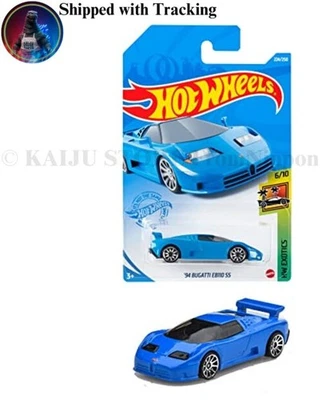 Hot Wheels Basic Car Bugatti EB110 SS Diecast Car HCM60 - Image 1 of 4