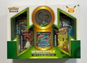 (402973) Pokemon 2016 Venusaur EX Red & Blue Collection Box - Factory Sealed Box - Bild 1 von 12