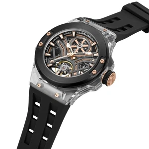 Police Cyclone Automatik PEWGR0082202 Herrenuhr Armbanduhr Skelettiert - Bild 1 von 4