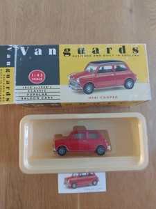 Vanguards Mini Cooper 1/43 VA25000 Red Black - Picture 1 of 2