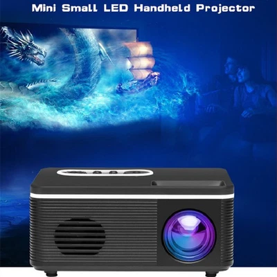 S361 HDMI 1080P LED Mini HD Projector Home Cinema Theater Multimedia USB AV TF - Image 1 of 4