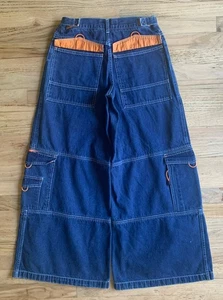 Vintage Breakdown baggy Rave Wear Jnco Style Jeans, Women’s 9, Mens 30x30 - Picture 1 of 10