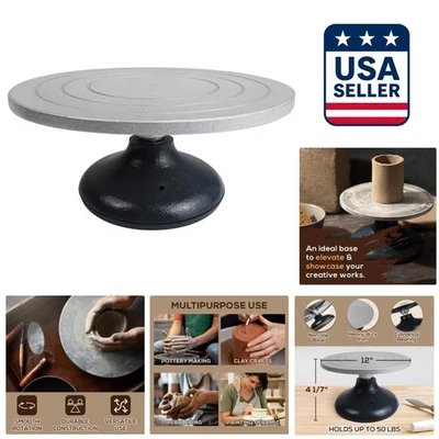 12-дюймовое керамическое декоративное обвязочное колесо — прочный чугун со стабильным основанием - Изображение 1 из 4