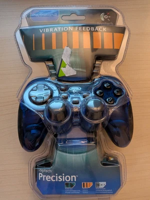 Logitech Cordless Precision Action Controller PlayStation 2 PS2 Wireless Black - Image 1 of 4