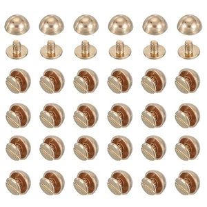 3/8 Zoll Kuppel-Spike-Nieten, 100 Sets, Pilz-Nagelkopf-Nieten mit rundem Kopf #1 - Bild 1 von 7