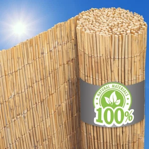 90x600 Balkon Sichtschutz Schilfrohrmatte - Garten Sichtschutzmatte Schilfmatte - Bild 1 von 8