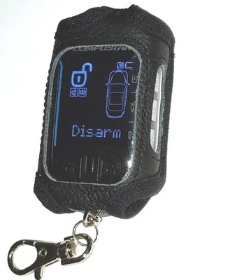 Compustar 2WSSR-T11 2-Way Remote Control, Replaces 2WT10R-SS PLUS Leather Cover! - Image 1 of 4