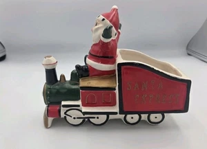 Vintage Holt Howard Übertopf Weihnachtsmann Zug Weihnachten Deko Made In Japan - Bild 1 von 5