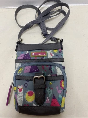 Bandolera Lilly Bloom Llama Mama�� Monedero/Bolso 7.5′′ x 5.5′′ Correa Ajustable Foto 1 de 4