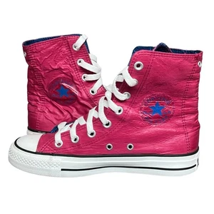 CONVERSE CHUCK TAYLOR ALL STAR PINK BLAU NYLON HOHE SNEAKER GRÖSSE 6,5 WASSERDICHT - Bild 1 von 6