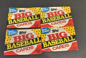 1989 TOPPS 2nd Series Big Baseball Cards 4 Sealed Packs 7 Picture Cards Each - Picture 1 of 2