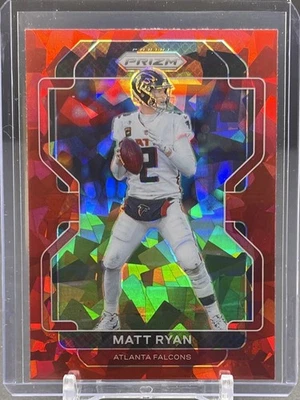 2021 PANINI PRIZM NFL #324 Matt Ryan Atlanta Falcons Red Ice Prizm - Image 1 of 2