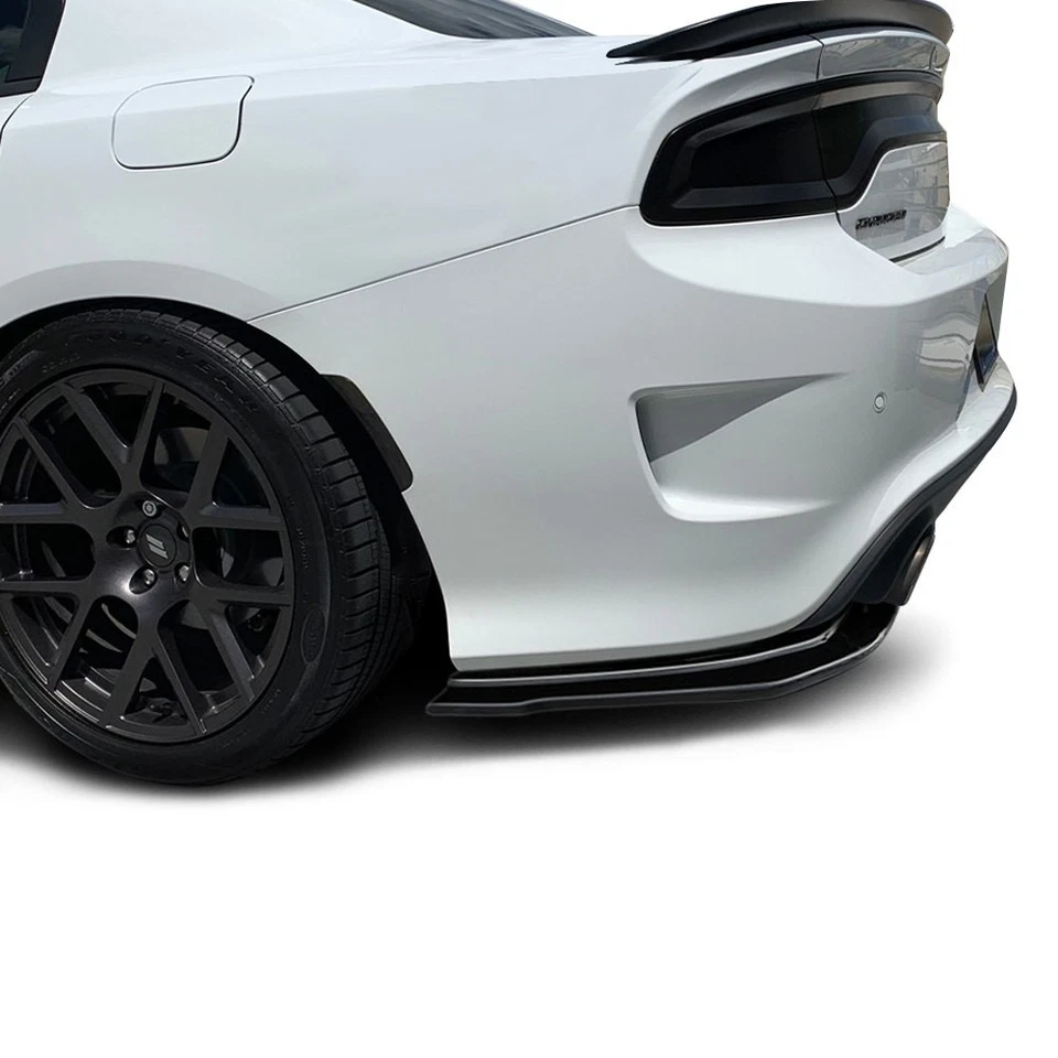 For Dodge Charger 15-23 RSpec Style Fiberglass Rear Lip Add Ons Unpainted Foto 1 de 4