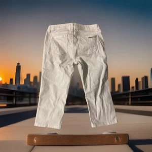 Jeans capri blancos Michael Kors para mujer talla 6 - Imagen 1 de 5