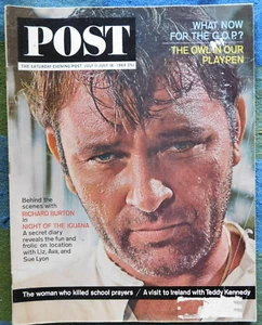 SAMSTAGABENDPOST 11. Juli 1964 Richard Burton Iguana Cozzens Didion O'Hara - Bild 1 von 2
