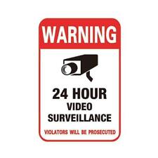 Surveillance Security Camera Video Sticker Warning Stickers R8K5 D.7 Decal A6R3