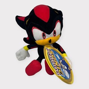 NWT Genuine Sonic the Hedgehog (Shadow) Small ~20cm Plush - Sega / Bensons