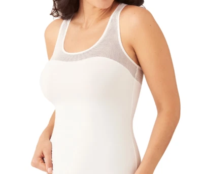 WACOAL 815378 ~ WHITE ~ KEEP YOUR COOL RACERBACK TANK ~ SIZE MEDIUM - Image 1 of 4