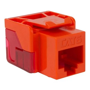 Conector Keystone ICC CAT6 RJ45 para estilo EZ, naranja - Imagen 1 de 6