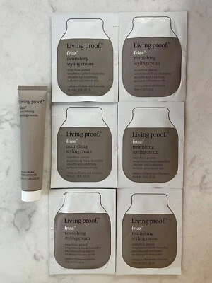 Living Proof No Frizz Nourishing Styling Cream 1oz Tube +(6).33oz Sample Packets - Image 1 of 4
