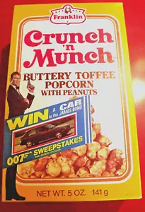 CRUNCH N' MUNCH Toffee Popcorn Erdnüsse 007 A View To A Kill Roger Moore 1985 - Bild 1 von 5