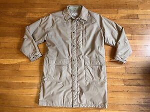VINTAGE LL Bean Coat Men’s Large Tan Thinsulate Wool Lined Barn Chore
