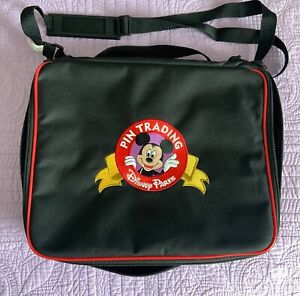 Official Disney Parks Large Size 14"x12" Pin Trading Messenger Bag Case