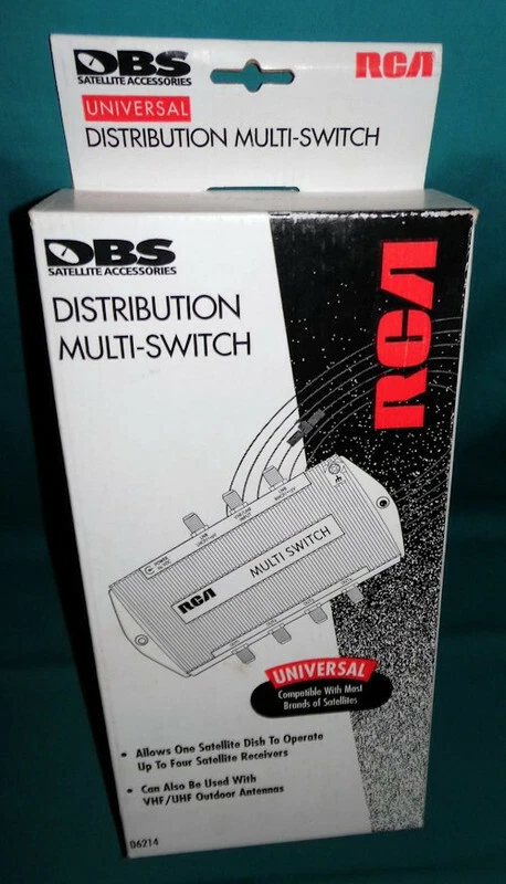 RCA D6214 Universal Distribution Multi-Switch - 4 Outputs -  Free Shipping! - Image 1 of 1