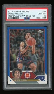 2023 Topps Chrome JARED McCAIN McDonald's A/A Blue 70/99 PSA 10 - Bild 1 von 3
