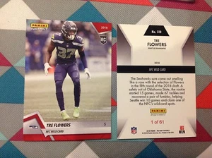 Tre Flowers RC #310 Seahawks Red Vers Playoffs 2018 Panini Instant NFC WILD CARD - Picture 1 of 1