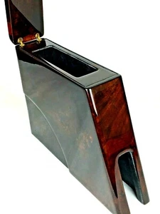 Armrest for Austin Rover Mini , Burl Walnut Storage Radio Box for Classic Cars - Picture 1 of 12