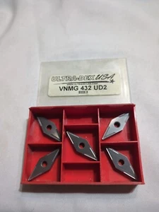 Qty.5 Ultra Dex VNMG 432 UD2 Carbide Inserts (B9) - Picture 1 of 4