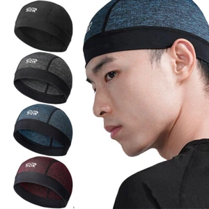 Gorra calavera cúpula calva forro casco humedad sudor enfriamiento suave gorro sombrero - Imagen 1 de 33